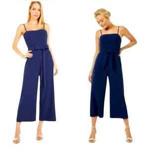 Lilly Pulitzer Sandra Tie Midi Jumpsuit In True Navy✨